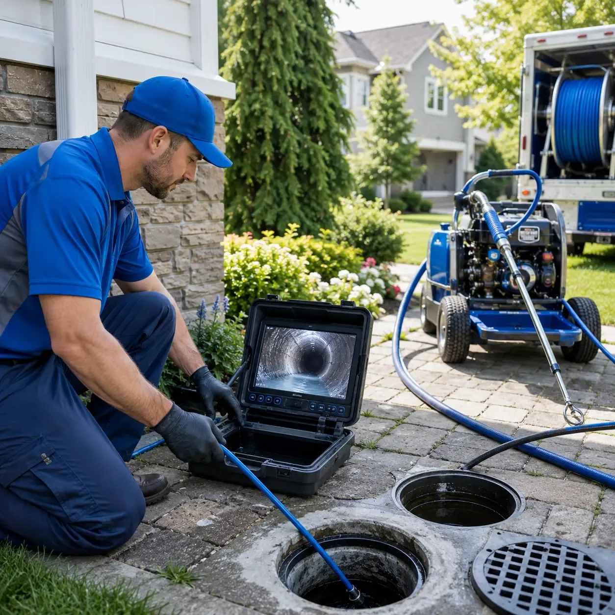Outdoor drain cleaning professionals serving West Concord, MN